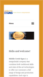 Mobile Screenshot of middlecreeksigns.com