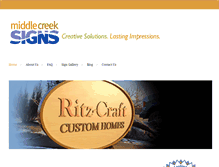 Tablet Screenshot of middlecreeksigns.com